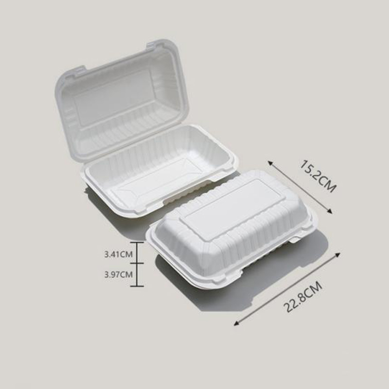 Hitray Biodegradable Connected Lunch Box Cornstarch Food Container