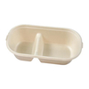 Hitray 1000ML Two Compartments Bagasse Food Container 