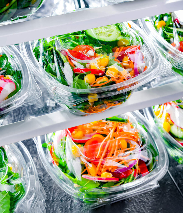 clear salad container