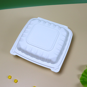 Hitray Black retangular PP Plástico Recipiente de alimentos 