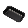 Hitray 031 17 oz. Rectangular Black CPET Tray 
