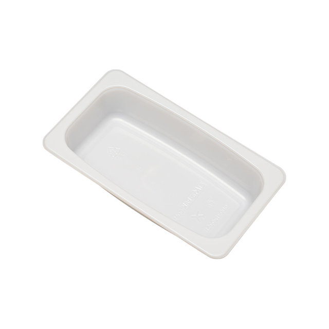 Hitray Hi53 8Oz. Rectangle White CPET Tray