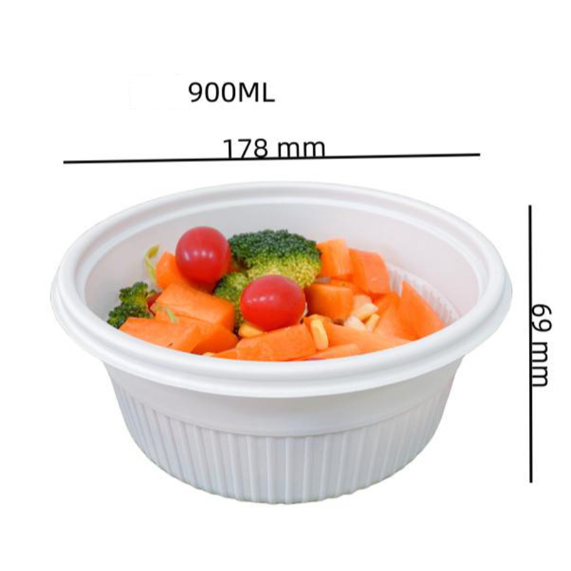 Hitray 500ML Pla Plastic Bowl With Lid PLA Meat Tray