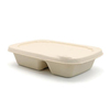 Hitray White Color Natural Color Multi Grid Bagasse Food Container