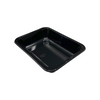 Hitray 039 14 oz. Rectangular Black CPET Tray 