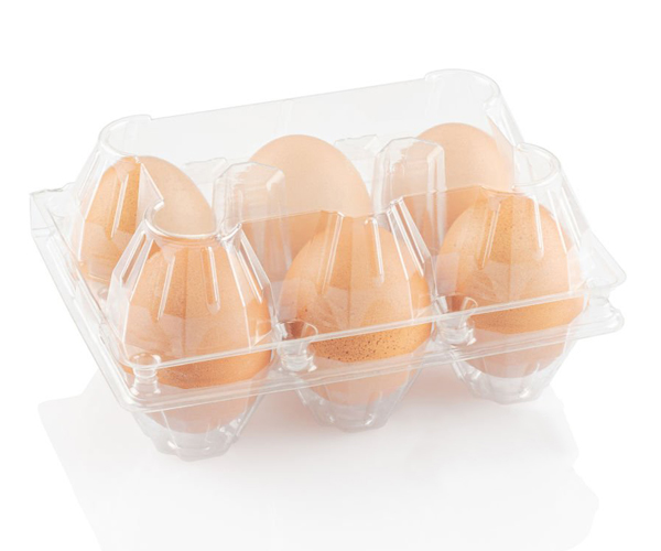 clear egg carton