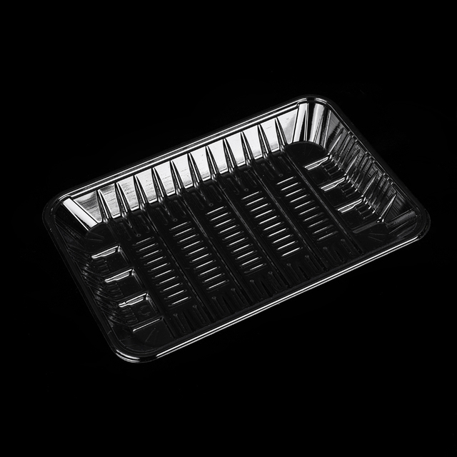 Hi Tray 7.48 X 5.51 X 0.98 Inches Plastic Disposable Rectangle Clear PET Tray