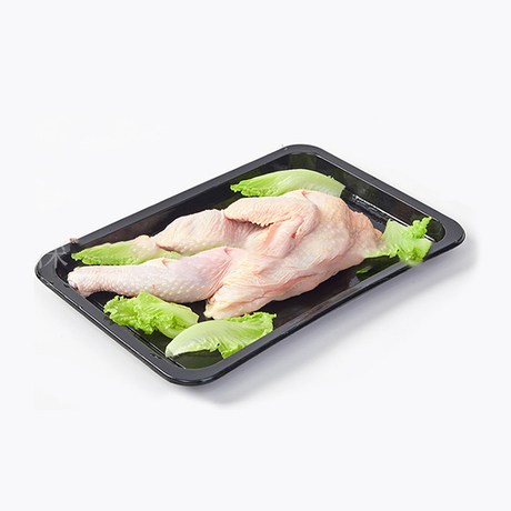 Hi-tray Black Color One Compartment PP Meat Trays