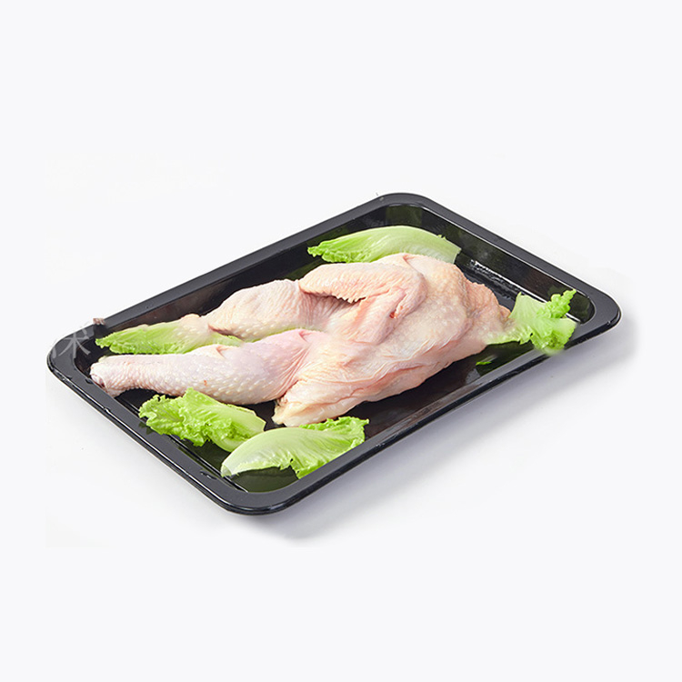 Hi-tray အနက်ရောင်အရောင်တ ဦး တည်း compartment pp အသားဗလီ