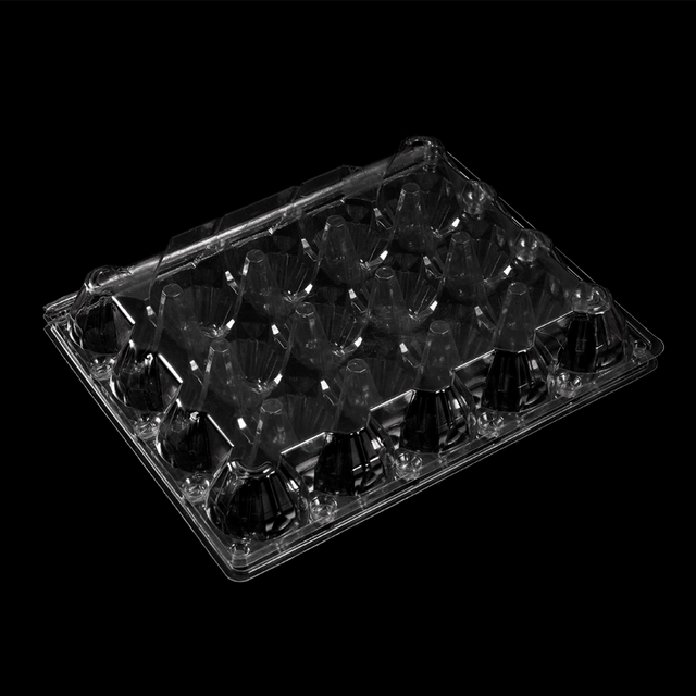 Hitray 20-count Clear Plastic Egg Cartons