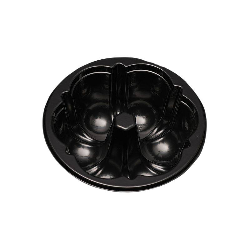 Hitray 023 6 oz. Round baking black cpet tray