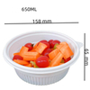 Hitray Disposable 360ML Pla Salad Bowl With Lid PLA Meat Tray