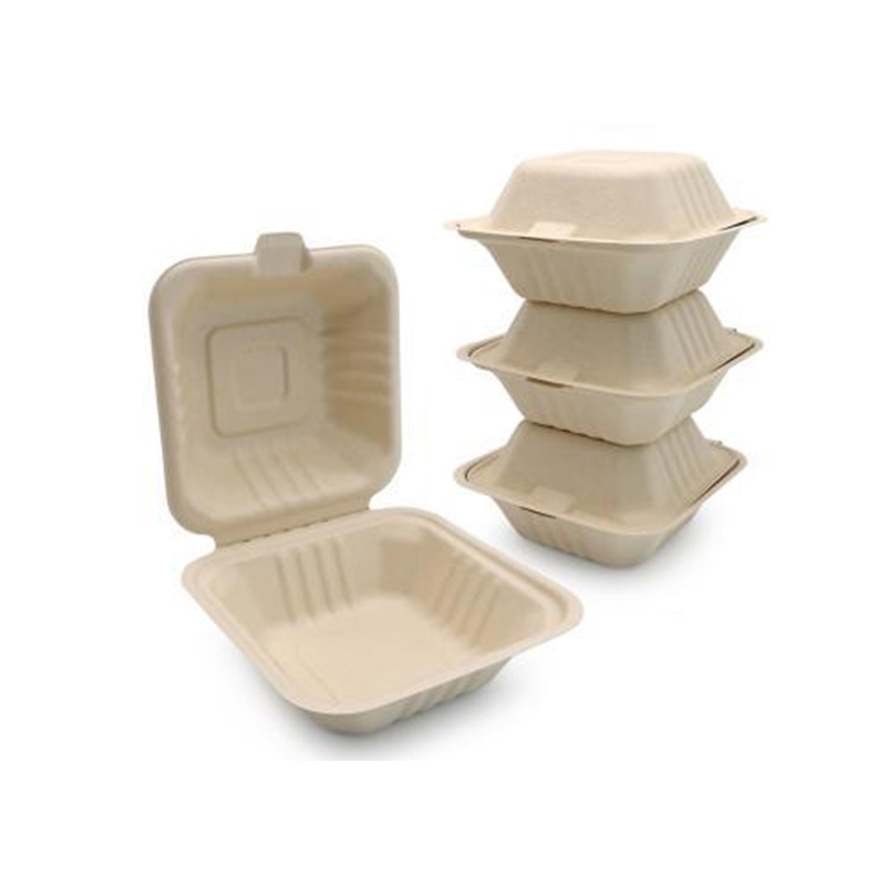 Hitray New Design 6 Inch Burger Box Bagasse Food Container