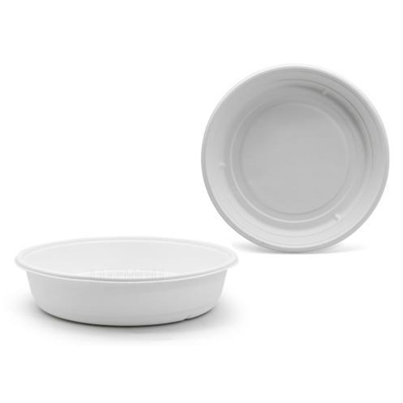 Hitray Sugarcane Microwave Disposable Box Biodegradable Round Food Container ,with 2 3 4 6 Compartment for Lunch