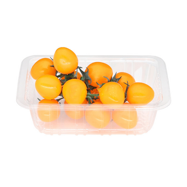 Hi Tray 7.48 X 6.1 Inches Clear PET Disposable Rectangle Fruit Box