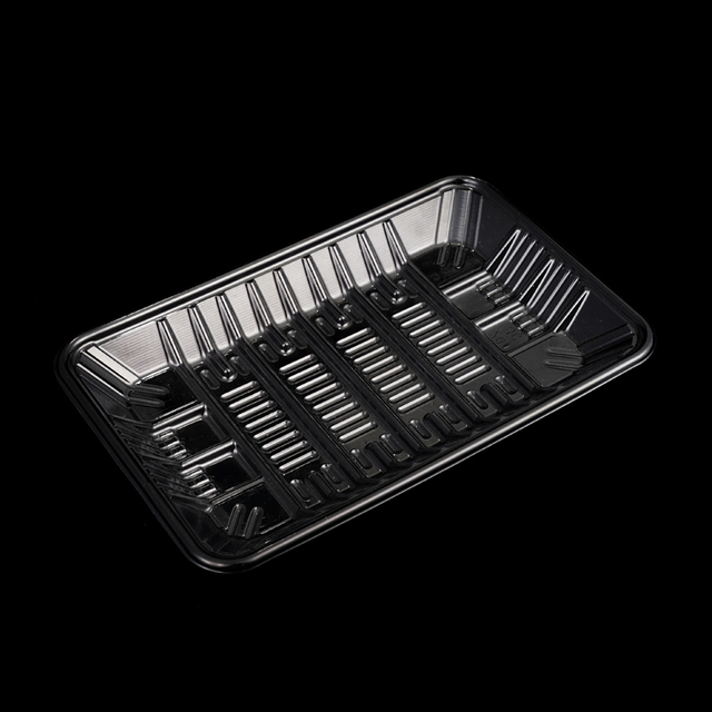 Hi Tray 7.48 X 5.51 X 0.98 Inches Plastic Disposable Rectangle Clear PET Tray