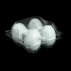 Hitray 4-count Clear Plastic Egg Cartons