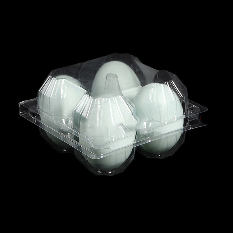 Hitray 4-count Clear Plastic Egg Cartons
