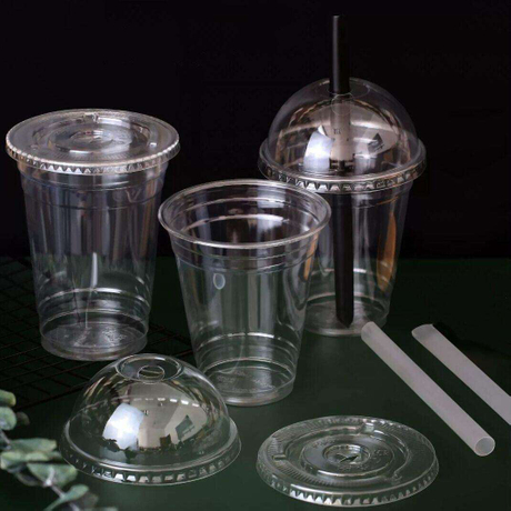 Hitray Customized Plastic PET APET Drink Cup Supplier With Lid 