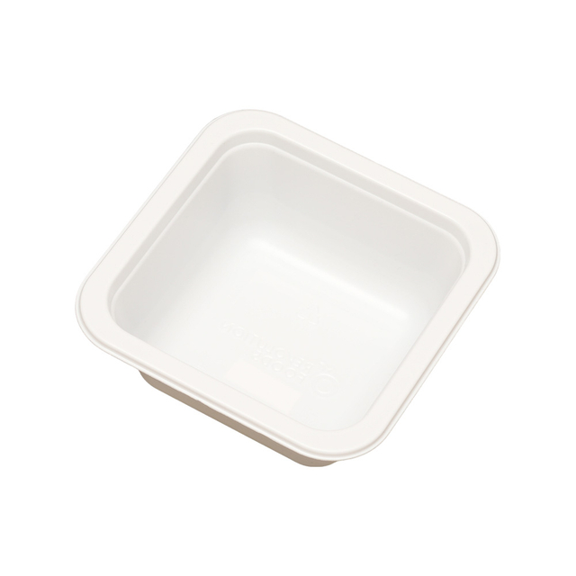 Hitray 036 10 oz. Square White CPET Tray 