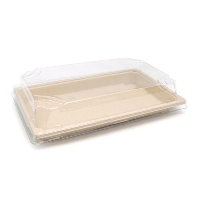 Hitray Disposbale Sushi Bagasse Food Container With Lid 