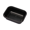 Hitray 022 19 oz. Rectangular black cpet tray