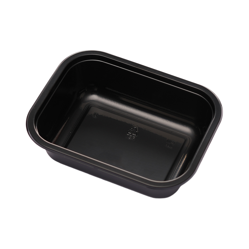 Hitray 022 19 oz. Rectangular black cpet tray