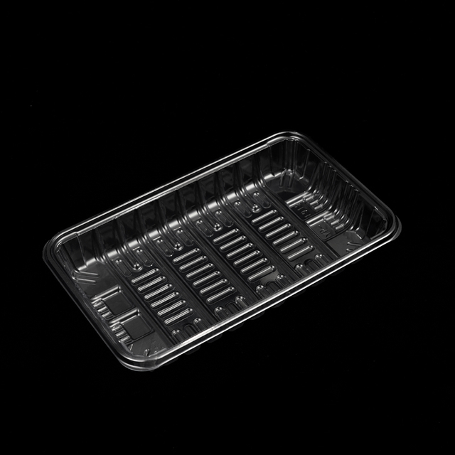 Hi Tray 7.48 X 5.51 X 0.98 Inches Plastic Disposable Rectangle Clear PET Tray