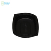 Hitray Hi28 17 oz. Rectangular Black CPET Tray 