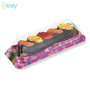 Hi Tray Hi-58 PET Plastic Sushi Tray 
