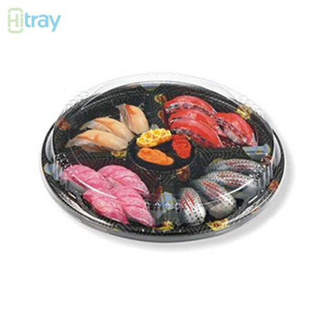 Hi Tray Hi-71 PET Plastic Sushi Tray 