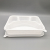 Hitray 5 Comp. 1100ML Take Out Lunch Box PLA Meat Tray