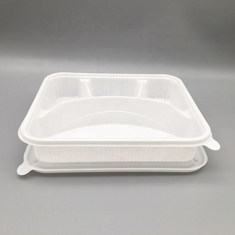 Hitray 5 Comp. 1100ML Take Out Lunch Box PLA Meat Tray