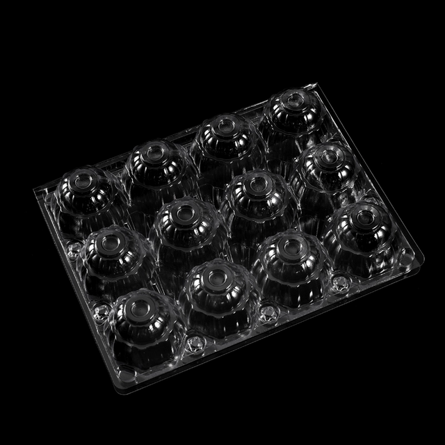 Hitray12-count Clear Plastic Egg Cartons