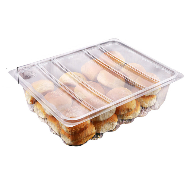 Hitray 6.81*4.72 Inches Disposable Plastic Cookie Packaging Clear Bakery Container