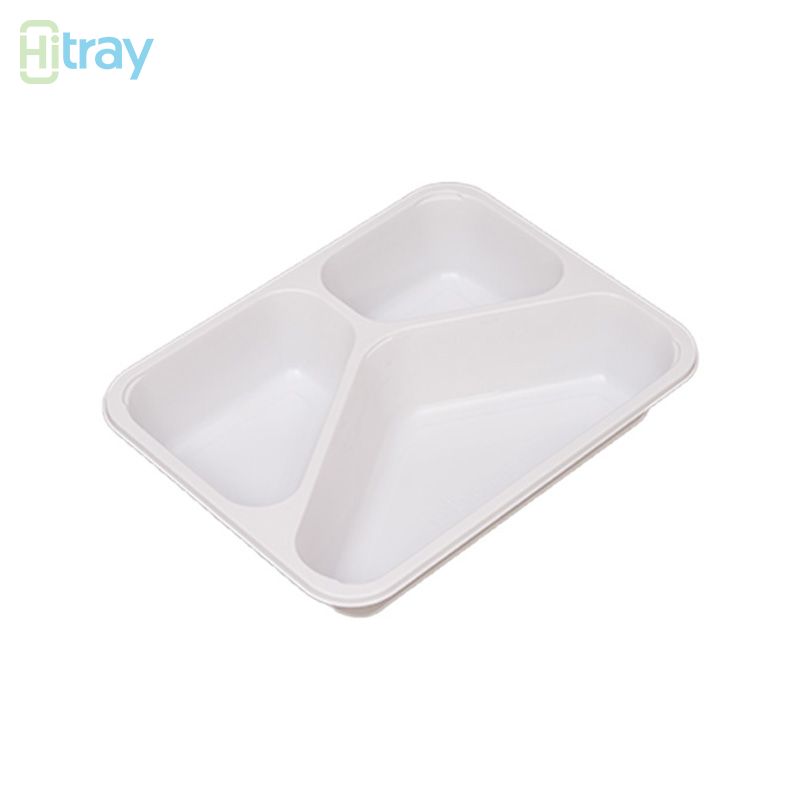 hitray 040 25oz.Rectangle ဖြူ CPET tray