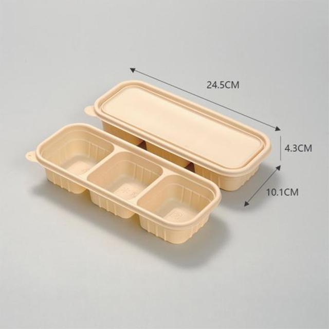  Hi bandeja eco-amigable degradables degradables caja de almidón de maíz rehegua .