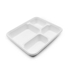 Hitray White Color Natural Color Multi Grid Bagasse Food Container