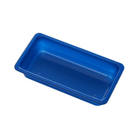 Hitray 021 10 oz. Rectangular Blue CPET Tray