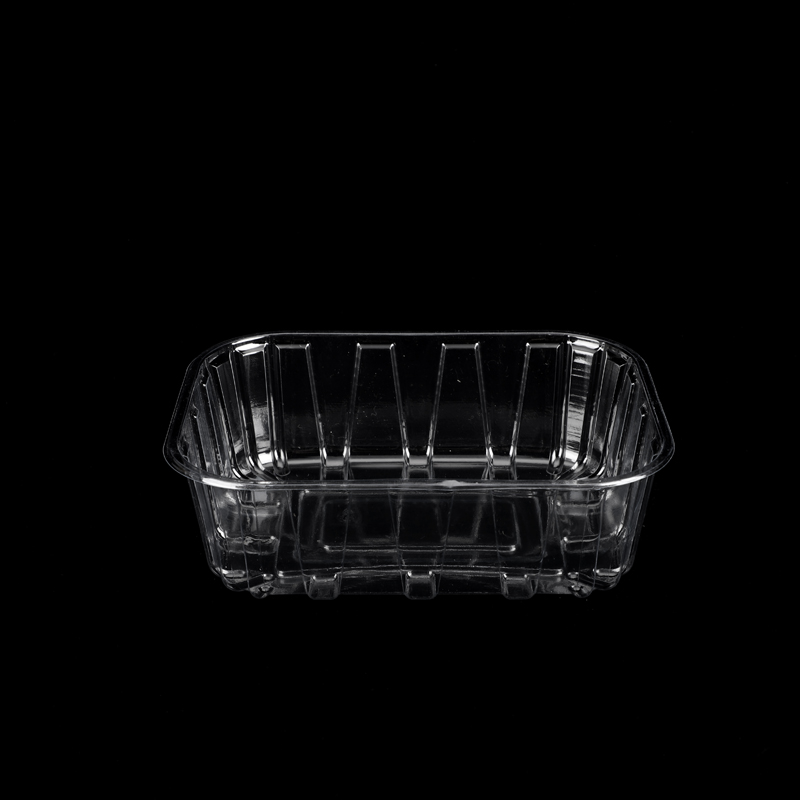 Hi Tray 8.66 X 7.09 X 2.36 Inches Plastic Disposable Rectangle Clear PET Tray