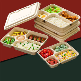 Hitray One Compartment 20Oz Rectangular Custom Size PLA Trays