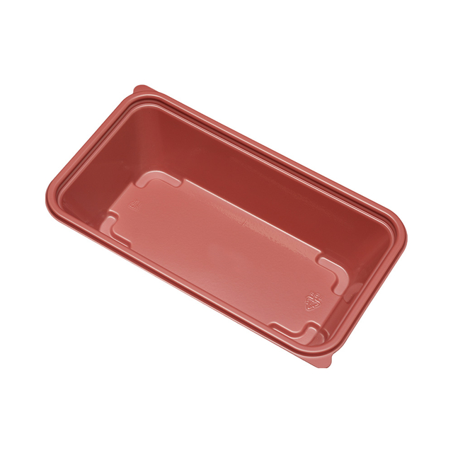 Hitray Hi59 25Oz.Rectangle Red CPET Tray