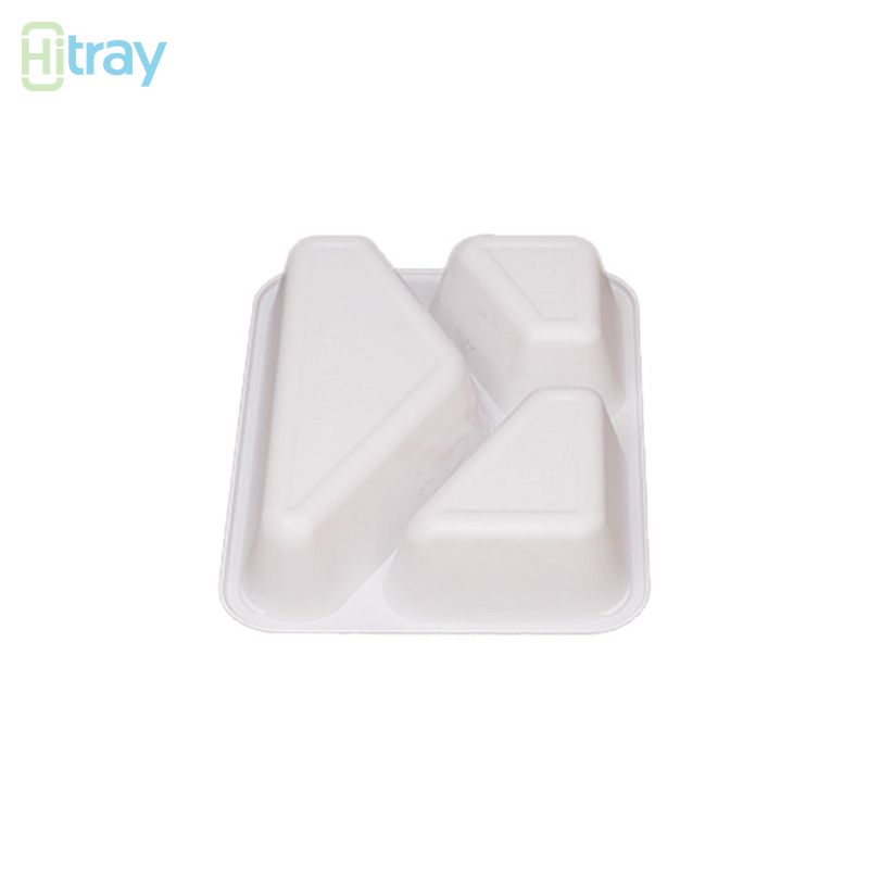hitray 040 25oz.Rectangle ဖြူ CPET tray
