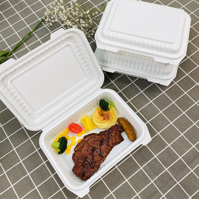 Hitray Compostable Pla Hingding Deckelbehälter