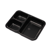 Hitray 015 25 oz. Rectangular Black CPET Tray