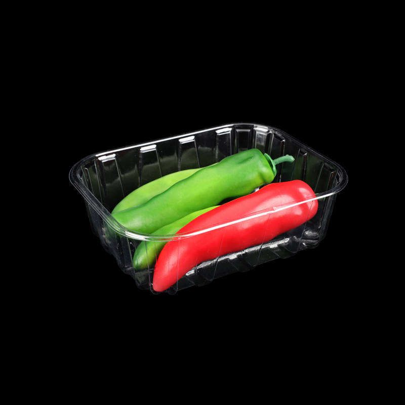 Hi Tray 8.66 X 7.09 X 2.36 Inches Plastic Disposable Rectangle Clear PET Tray