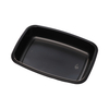 Hitray 027 14 oz. Oval Black CPET Tray 