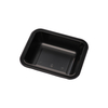 Hitray Hi20 10 oz.1 Compartment Rectangular Black CPET Tray