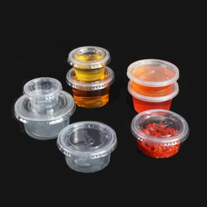 Hi-tray Hot Sell Restaurant Disposable PP Plastic Sauce Box With Lid 