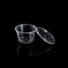 Hi-tray Black Clear PP Tubs for Sauces With Lids